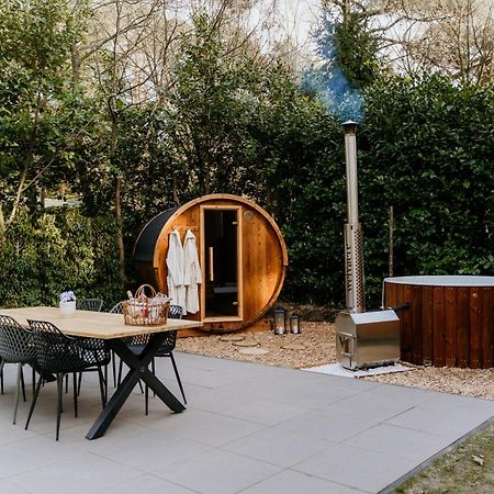 Romantisch Wellness Boshuisje Met Sauna & Hottub Meijel Exterior foto